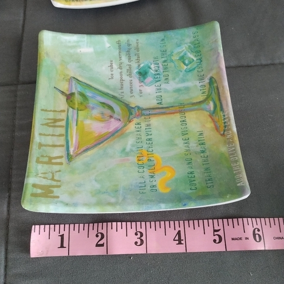 Melamine Ware Set of Four Bar Recipes Small Plates - Picture 10 of 10